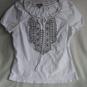 White peasant blouse